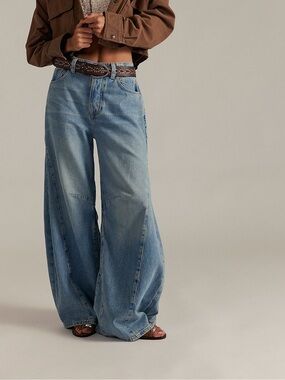 We The Free Eden Slouchy Wide Leg Jeans Size 27